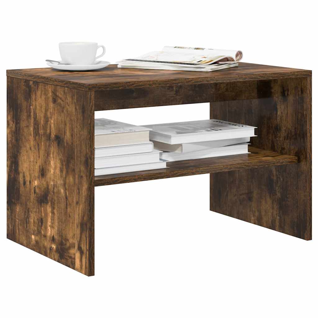 Meuble TV chêne fumé 60x40x40 cm bois d'ingénierie - XIOS