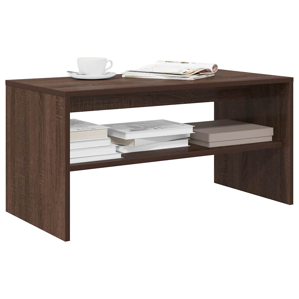 Meuble TV chêne marron 80x40x40 cm bois d'ingénierie - XIOS