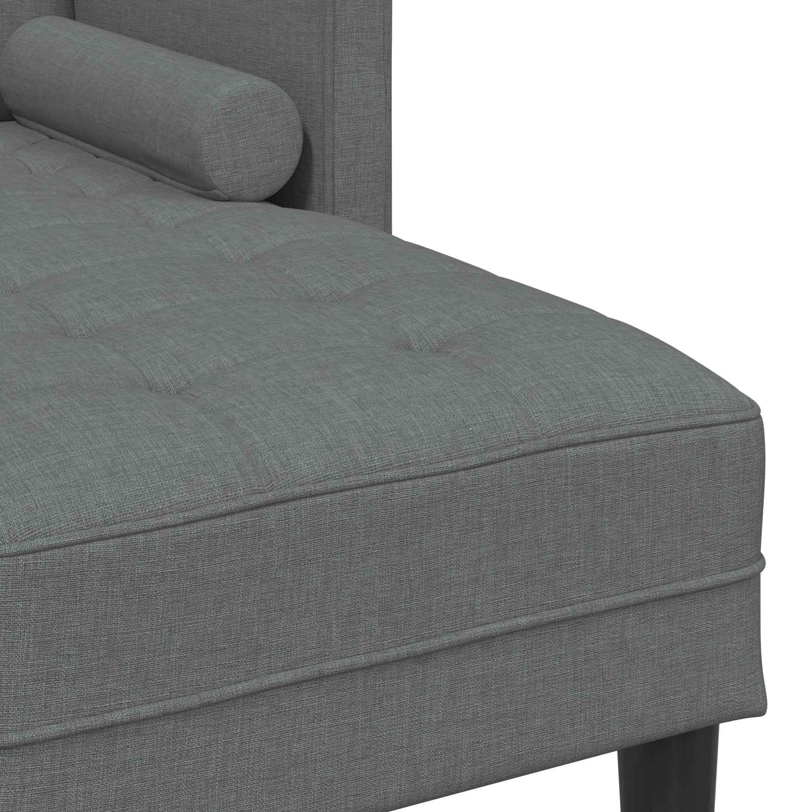Ensemble de Canapés avec coussin 2 pcs Gris foncé Polyester - XIOS
