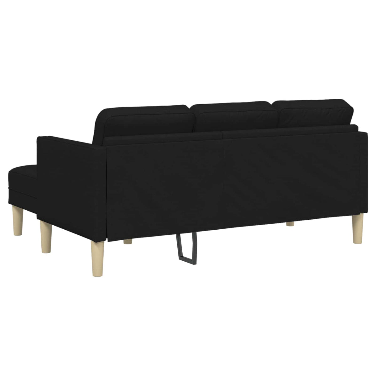Ensemble de Canapés 2 pc Noir Polyester