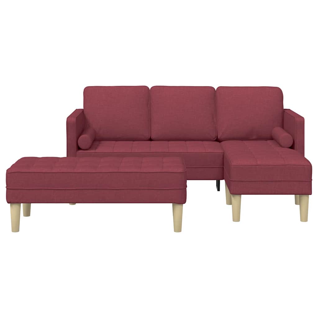 Ensemble de Canapés 2 pcs Rouge bordeaux 173 x 131 x 67 cm - XIOS