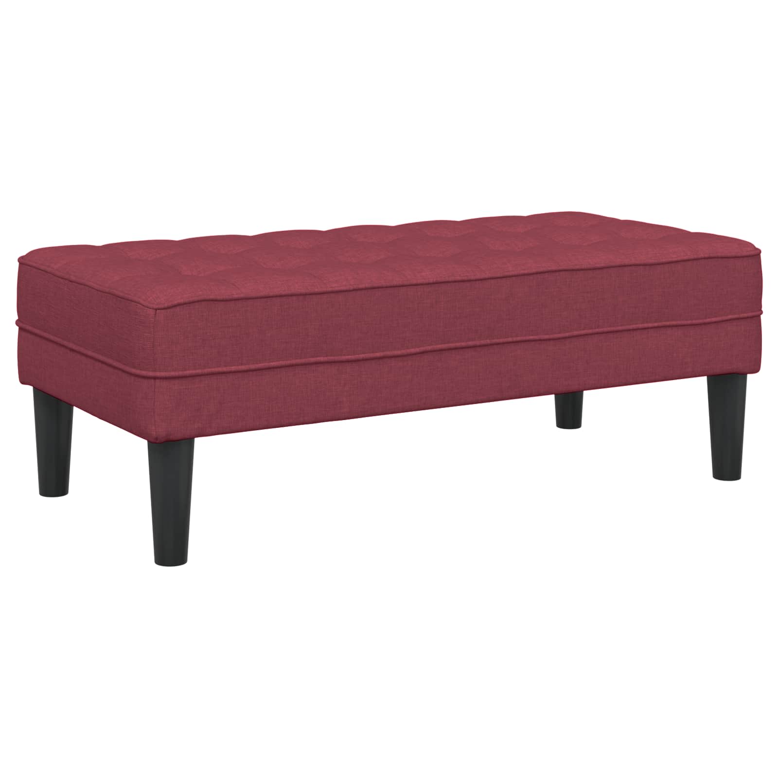Ensemble de Canapés avec coussin 2 pcs Bordeaux Polyester - XIOS