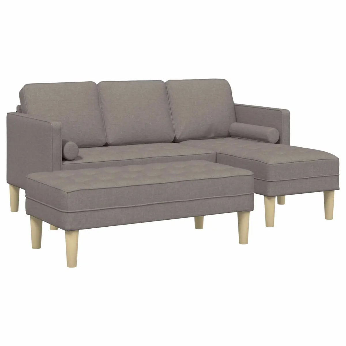 Ensemble de Canapés 2 pc Taupe Polyester - XIOS