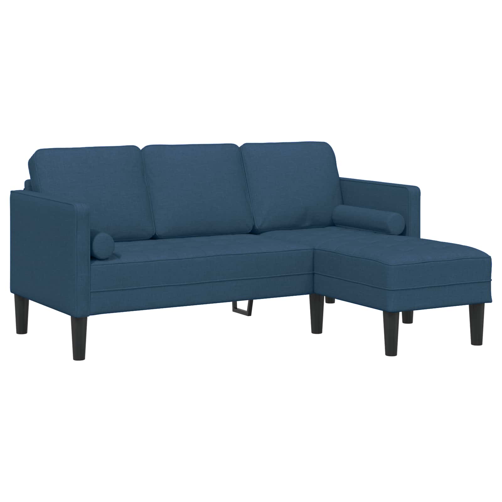Ensemble de Canapés avec coussin 2 pcs Bleu Polyester - XIOS