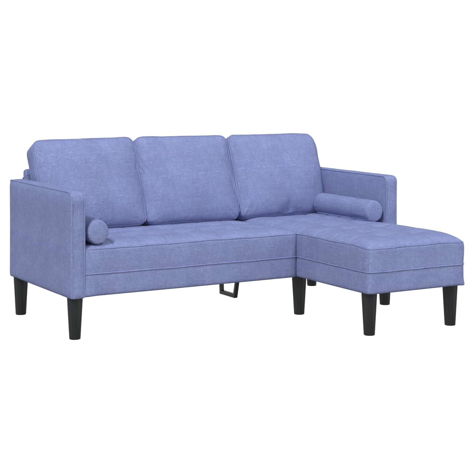 Ensemble de Canapés avec coussin 2 pcs Bleu denim Polyester - XIOS
