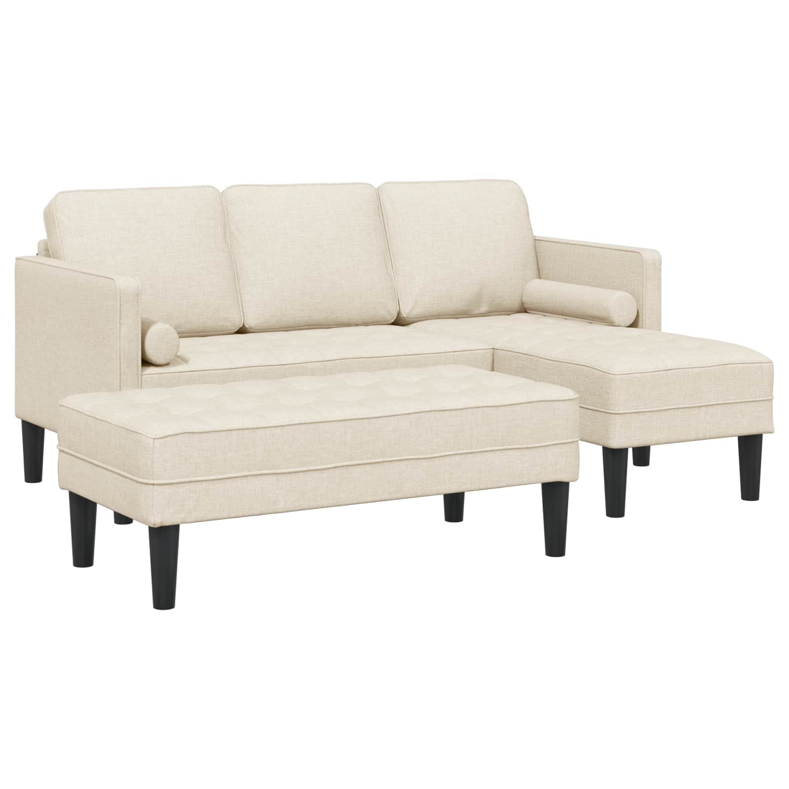Ensemble de Canapés avec coussin 2 pcs Lin Polyester - XIOS