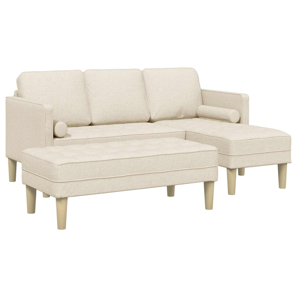 Ensemble de Canapés 2 pc Lin Polyester