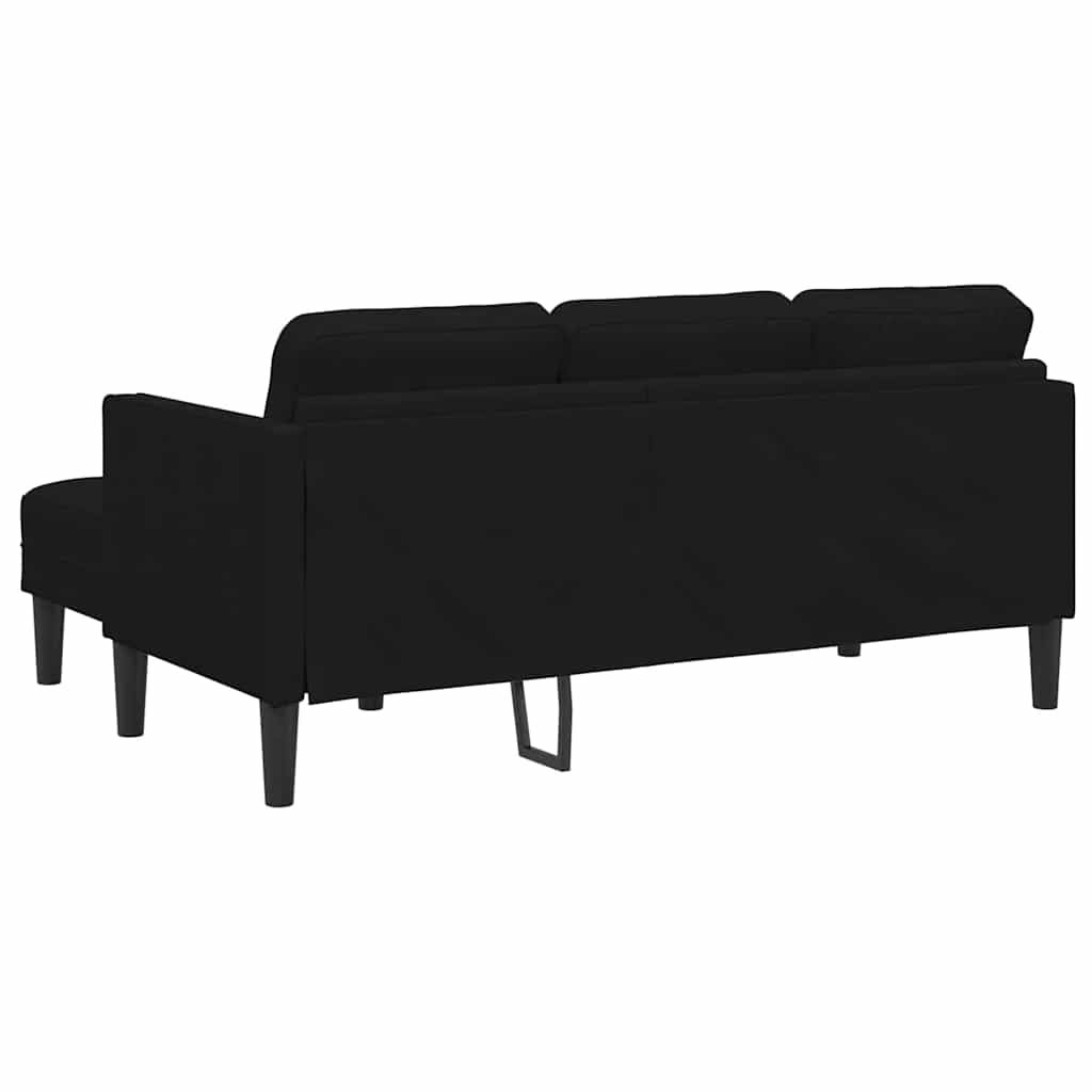 Ensemble de Canapés avec coussin 2 pcs Noir Polyester - XIOS