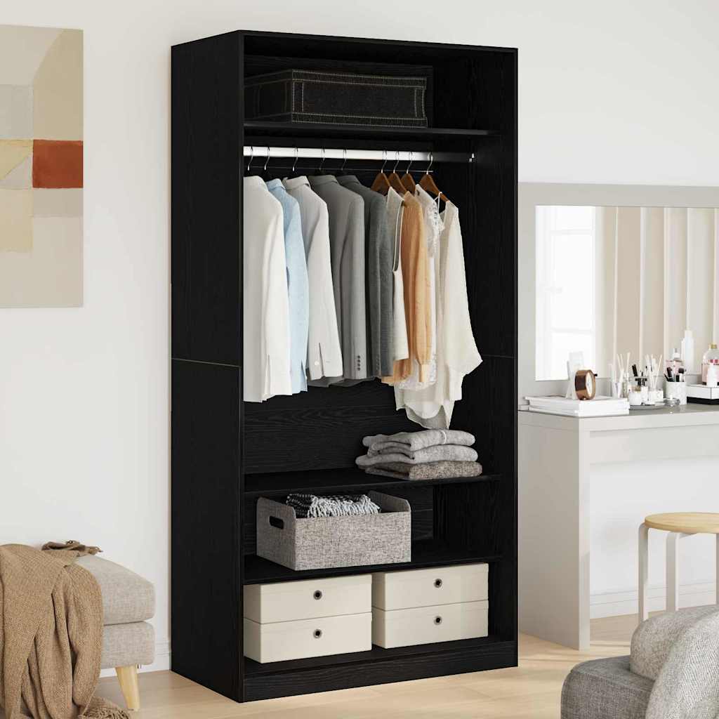Armoire Chêne noir 100 x 50 x 200 cm Bois d'ingénierie - XIOS