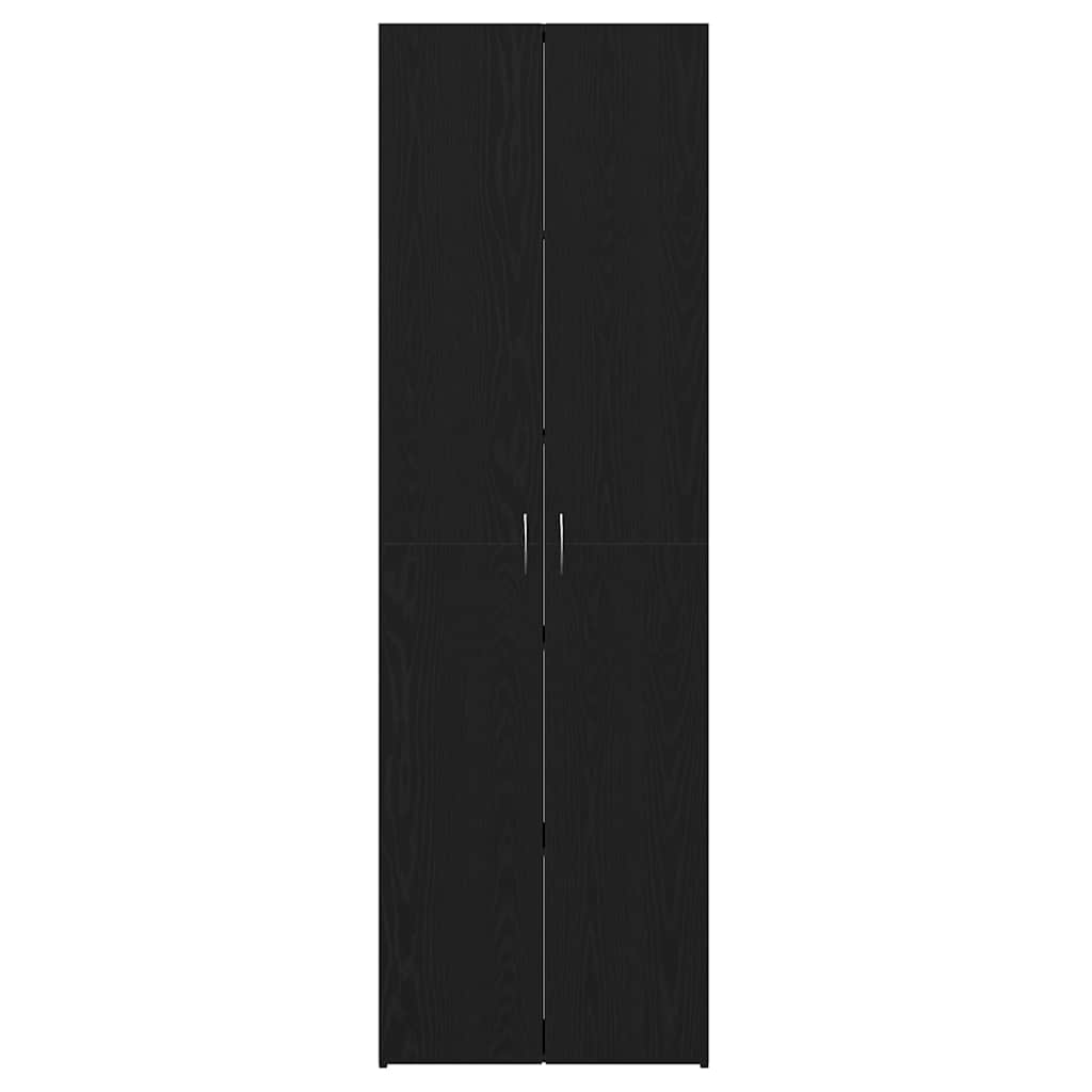 Cabinet de Bureau Chêne noir 60 x 32 x 190 cm Bois d'ingénierie - XIOS