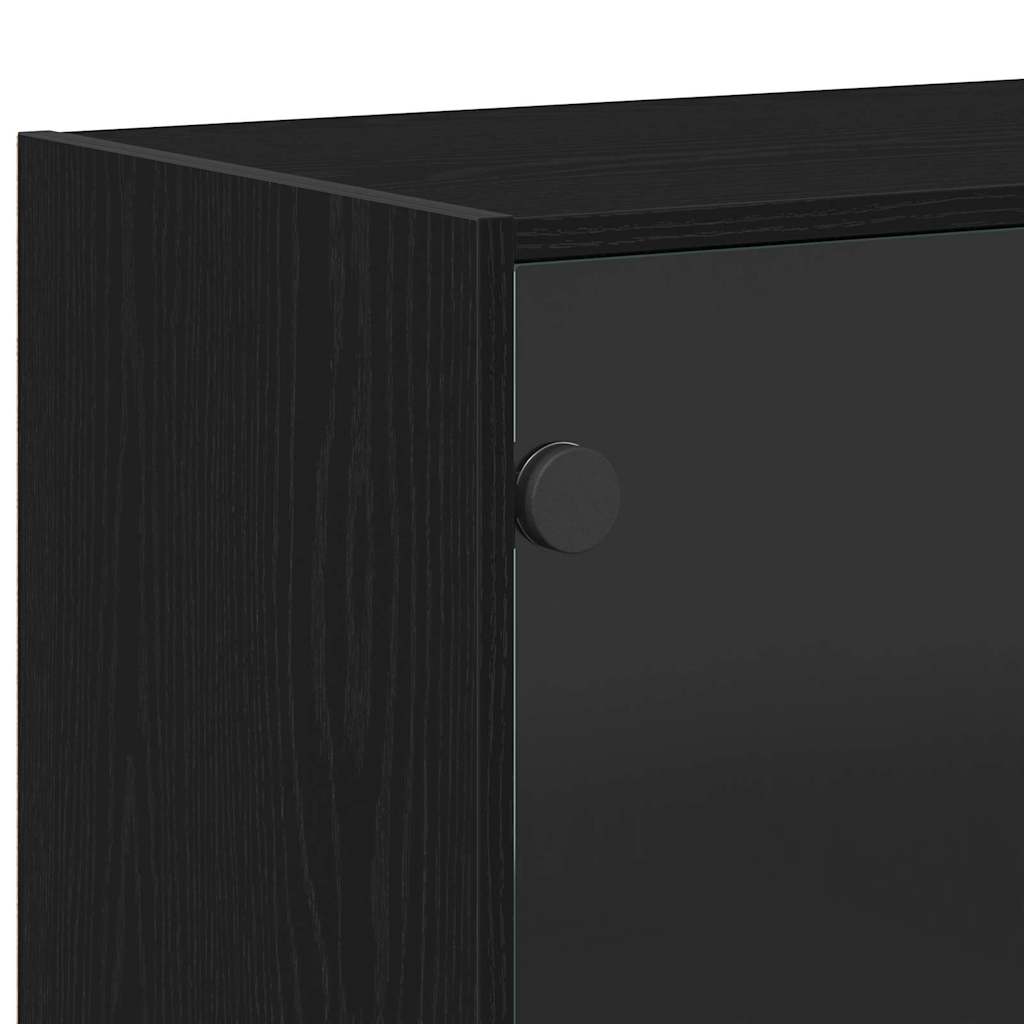 Haut Armoire Chêne noir 68 x 37 x 142 cm