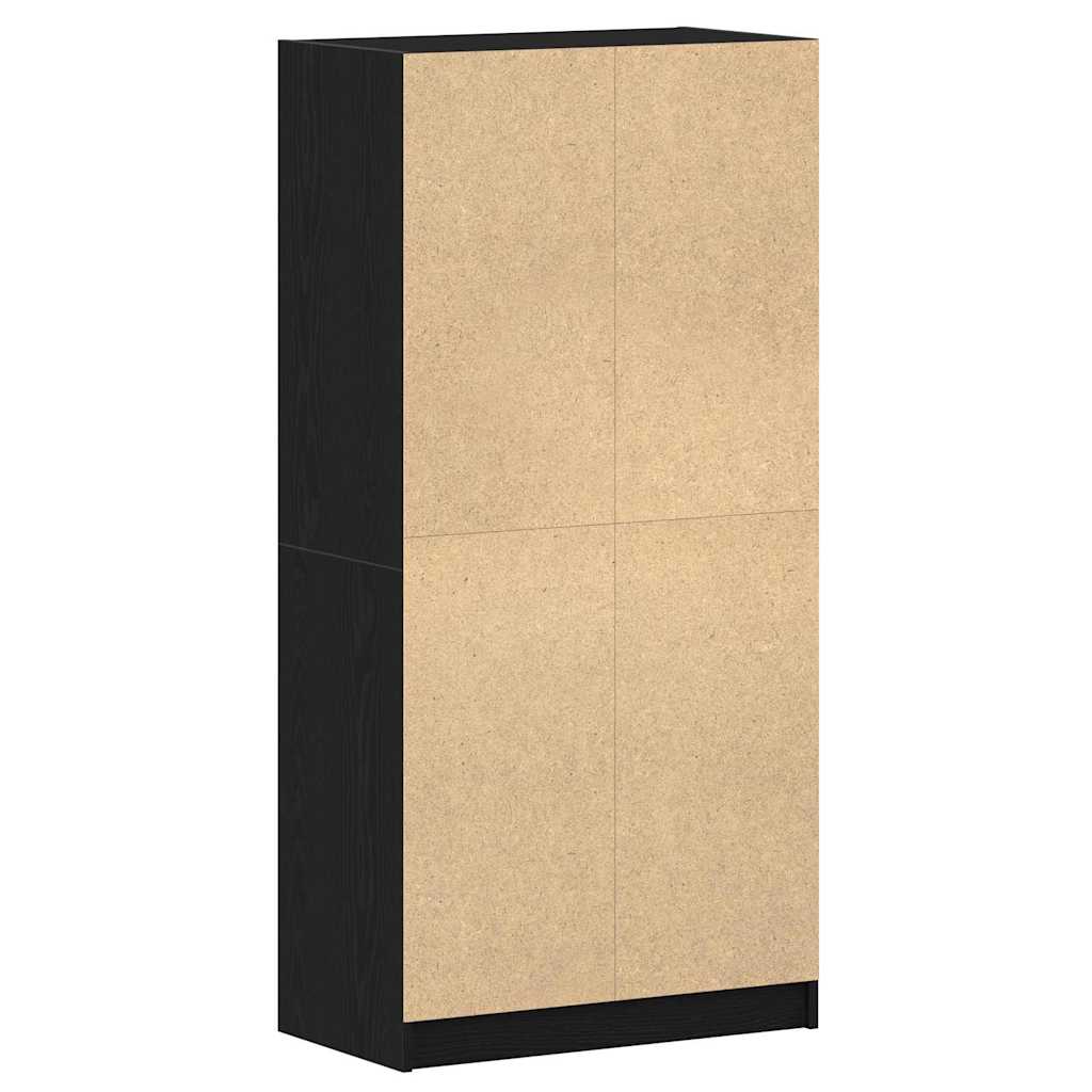 Haut Armoire Chêne noir 68 x 37 x 142 cm