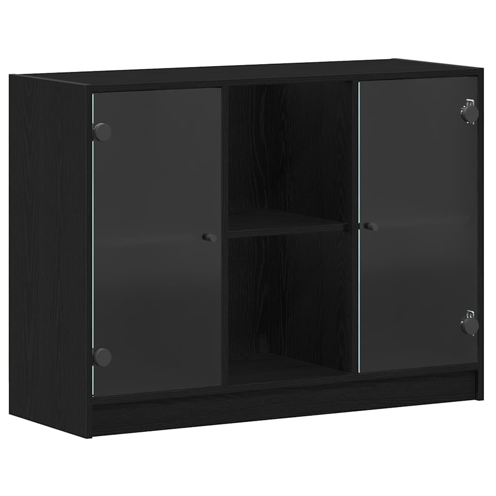 Buffet Chêne noir 102 x 37 x 75,5 cm Bois d'ingénierie - XIOS
