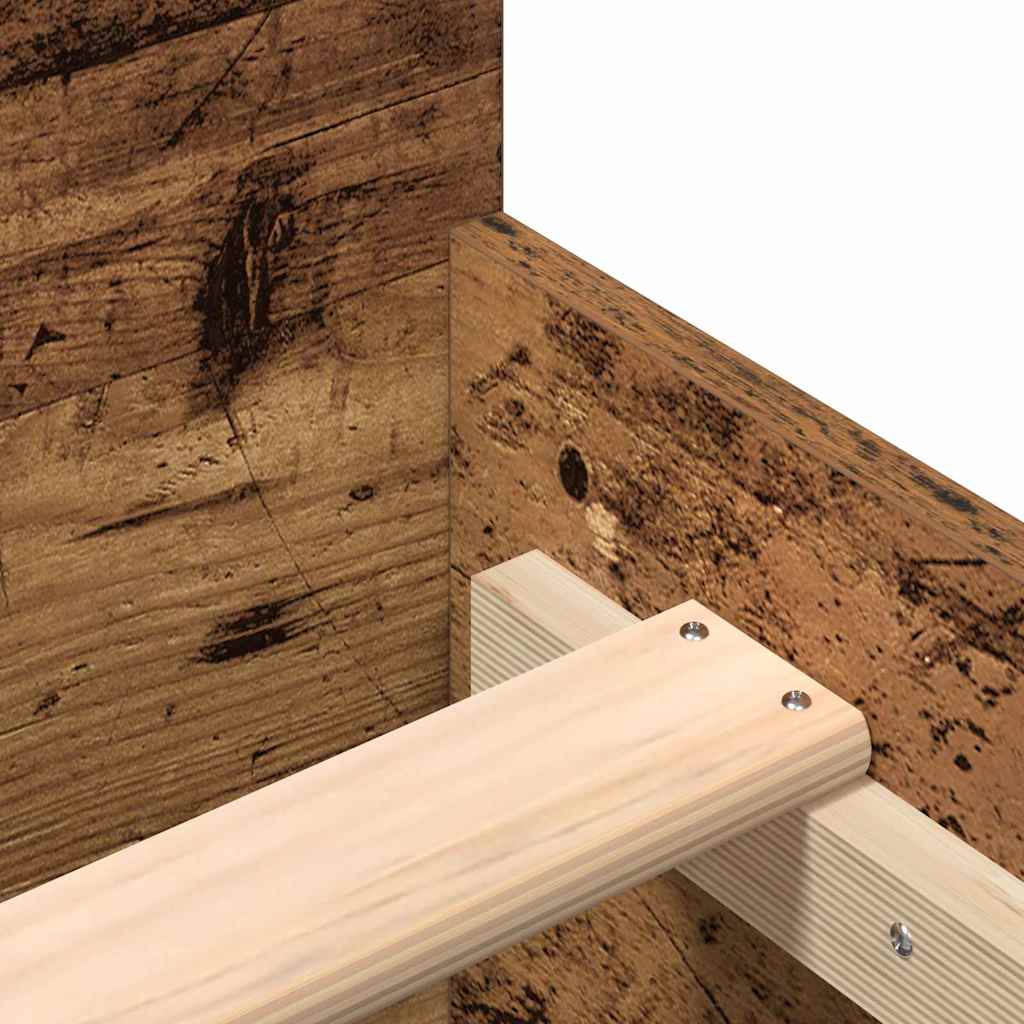 Cadre de lit Bois Ancien 203 x 203 x 50 cm Bois d'ingénierie - XIOS