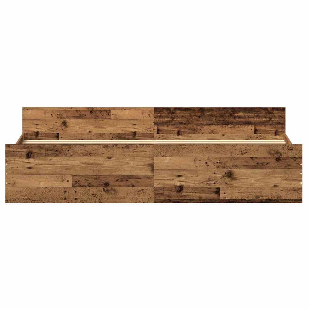 Cadre de lit Bois Ancien 203 x 203 x 50 cm Bois d'ingénierie - XIOS