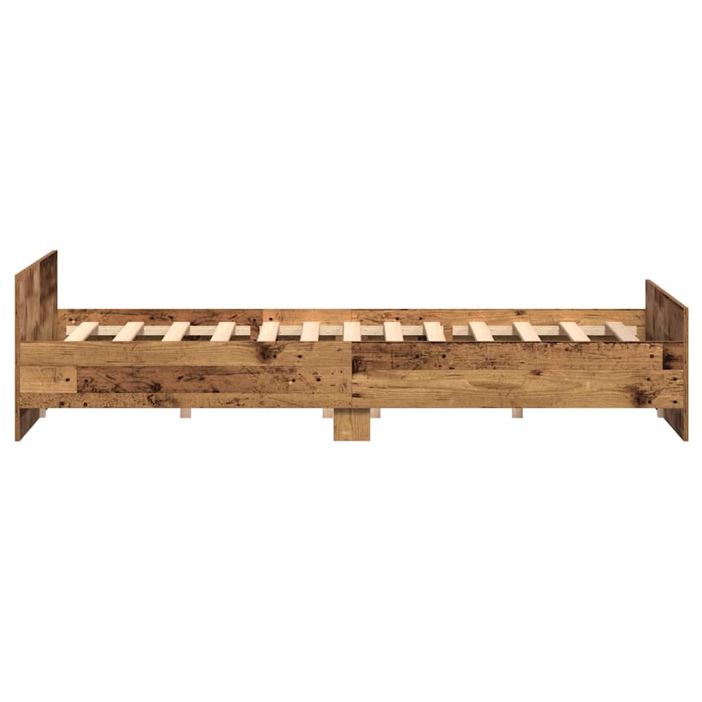 Cadre de lit Bois Ancien 203 x 203 x 50 cm Bois d'ingénierie - XIOS