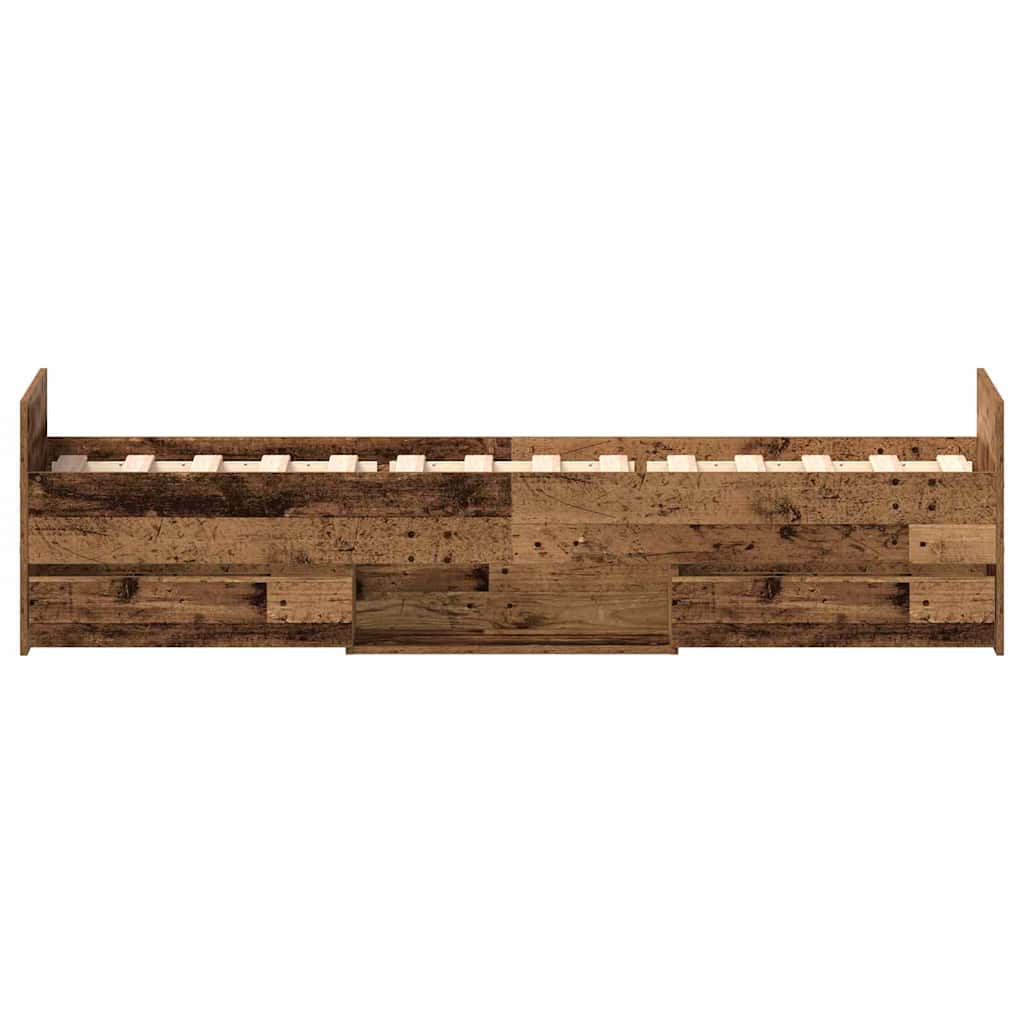 Cadre de lit Bois ancien 75 x 190 cm Bois d'ingénierie - XIOS