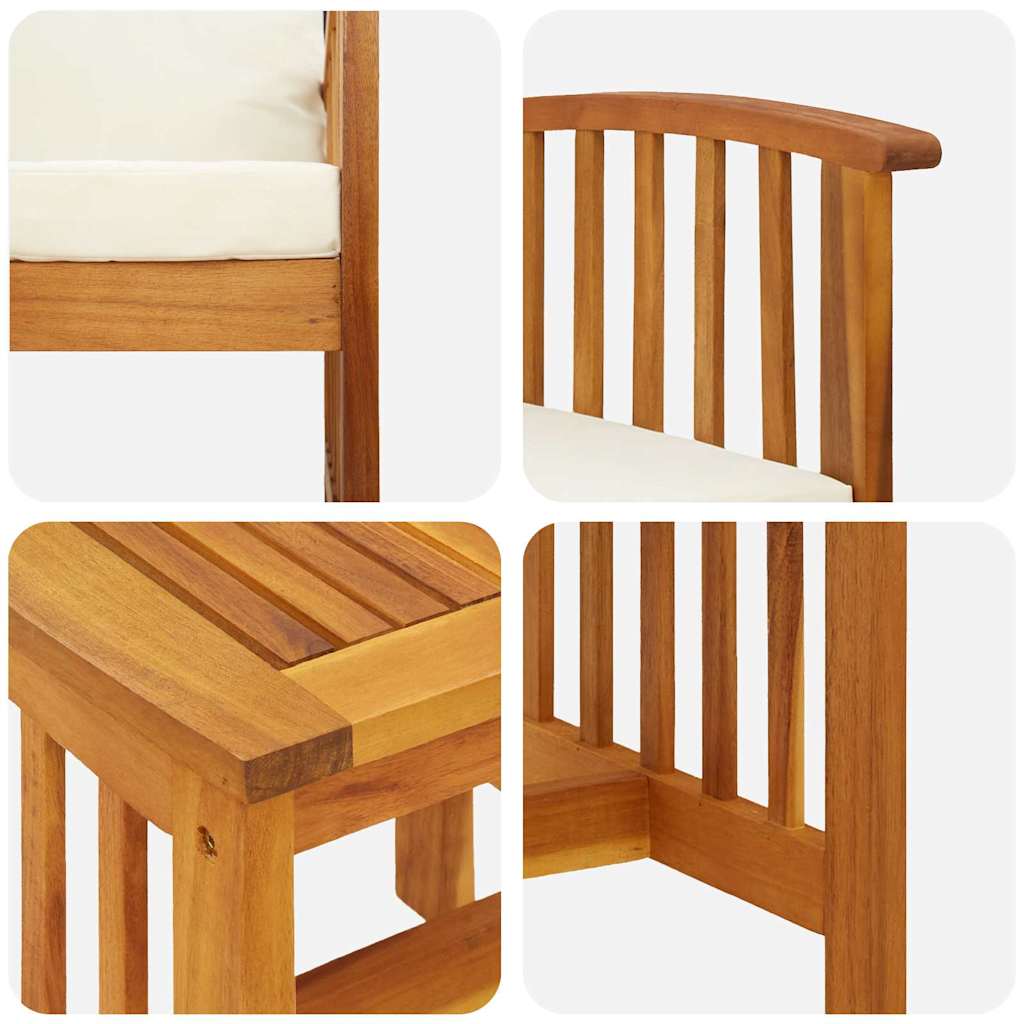 Ensemble de canapé de jardin avec coussin 3 pcs Huile Naturelle - XIOS