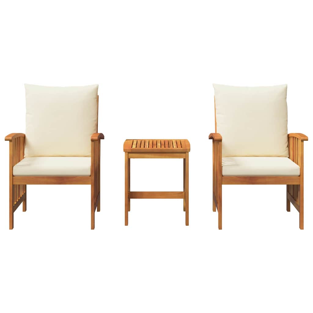 Ensemble de canapé de jardin avec coussin 3 pcs Huile Naturelle - XIOS
