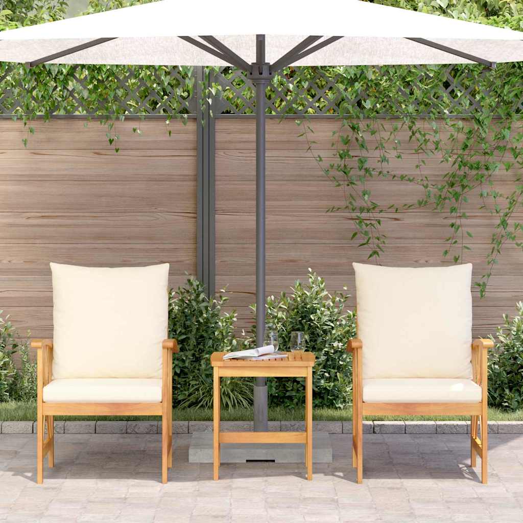Ensemble de canapé de jardin avec coussin 3 pcs Huile Naturelle - XIOS