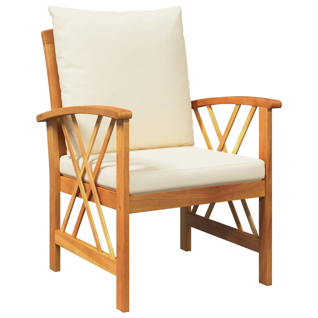 Ensemble de canapé de jardin avec coussin 3 pcs Huile Naturelle - XIOS
