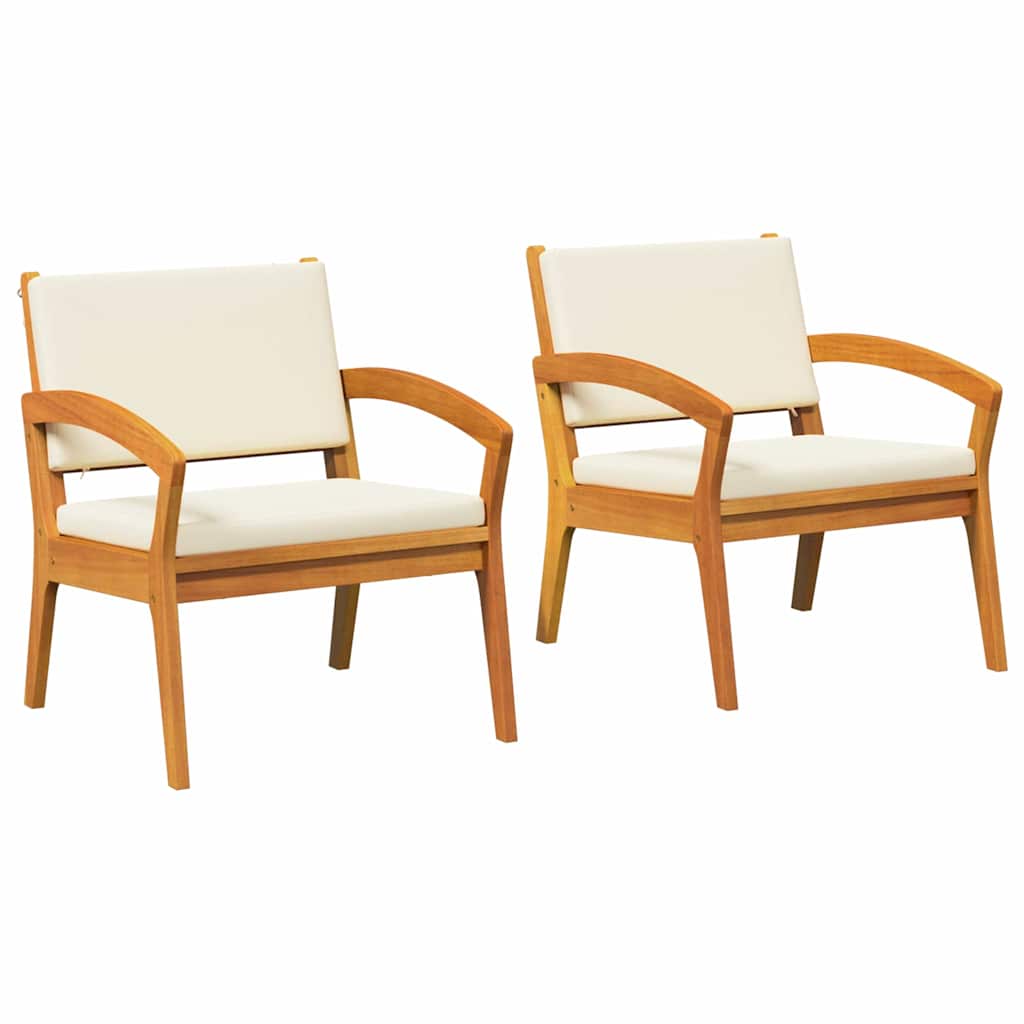 Chaise de jardin 2 pcs Huile Naturelle Bois d'Acacia Massif - XIOS