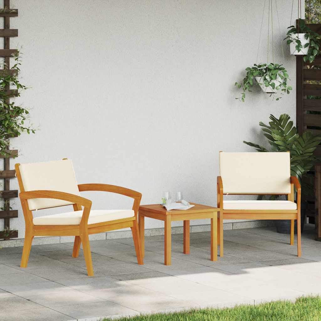 Ensemble bistrot avec coussin 3 pcs Marron Polyester - XIOS