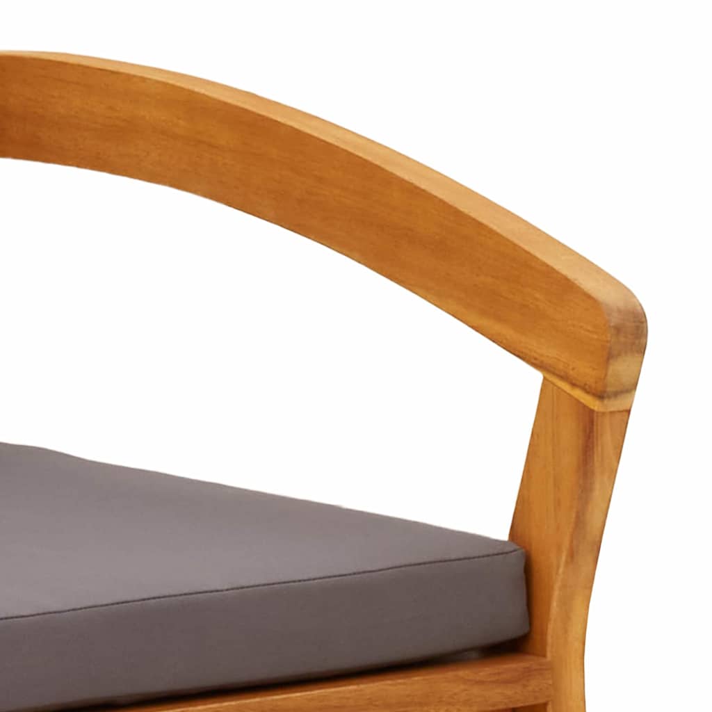 Chaise de jardin 2 pcs Huile Naturelle Bois d'Acacia Massif - XIOS