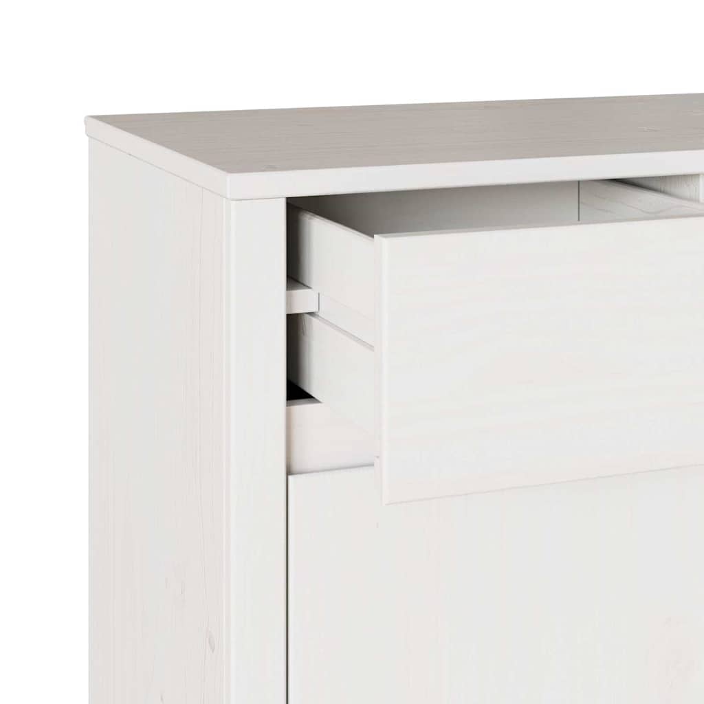 Buffet Drammen Blanc 114 x 43 x 75.5 cm Bois de pin massif - XIOS