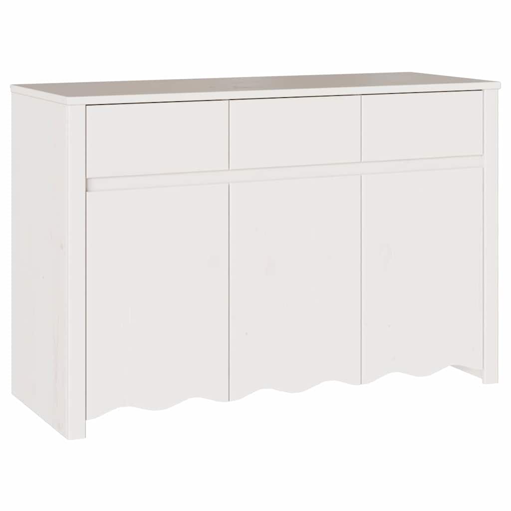Buffet Drammen Blanc 114 x 43 x 75.5 cm Bois de pin massif - XIOS