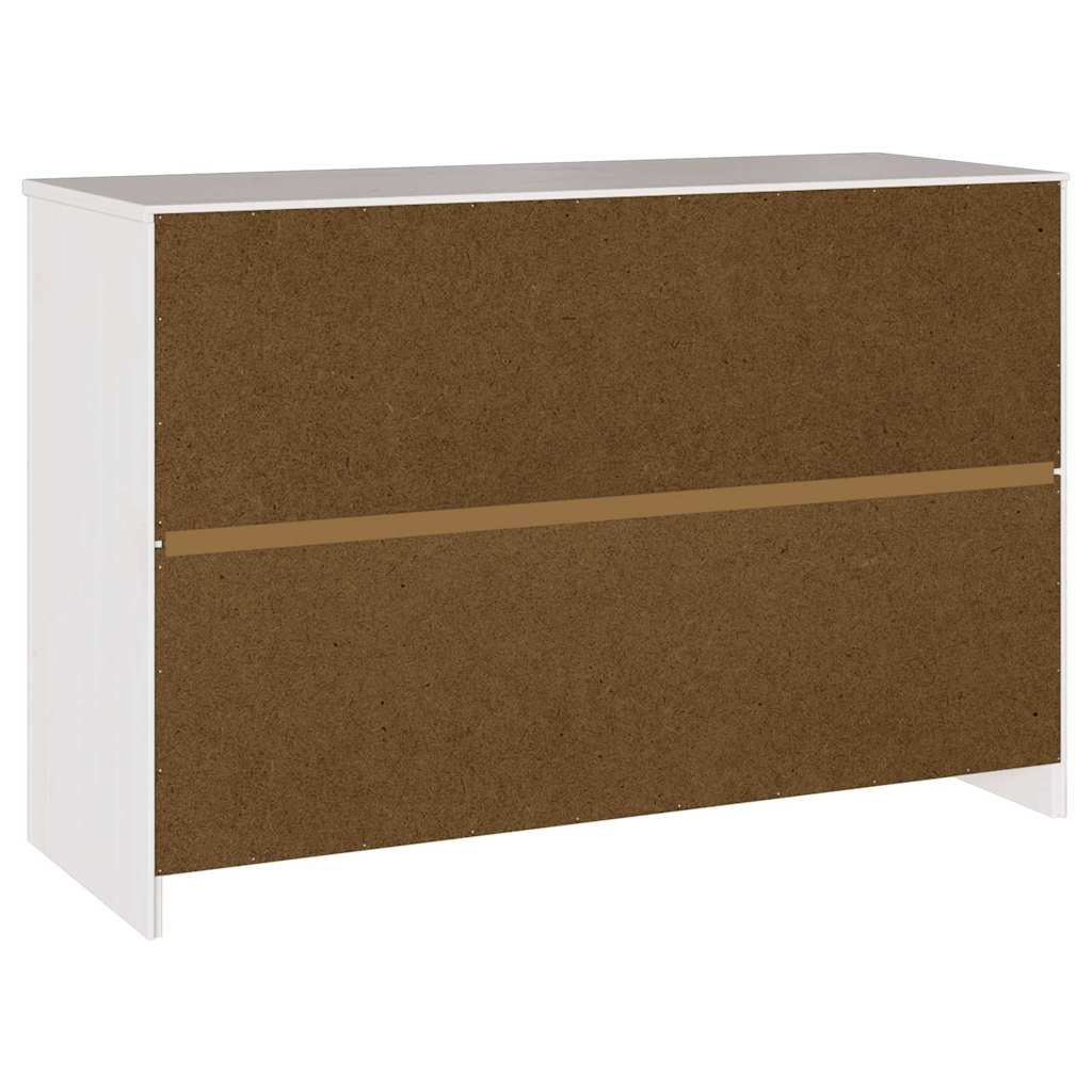Buffet Drammen Blanc 114 x 43 x 75.5 cm Bois de pin massif - XIOS