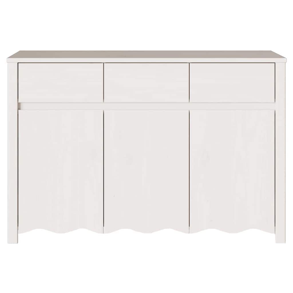 Buffet Drammen Blanc 114 x 43 x 75.5 cm Bois de pin massif - XIOS