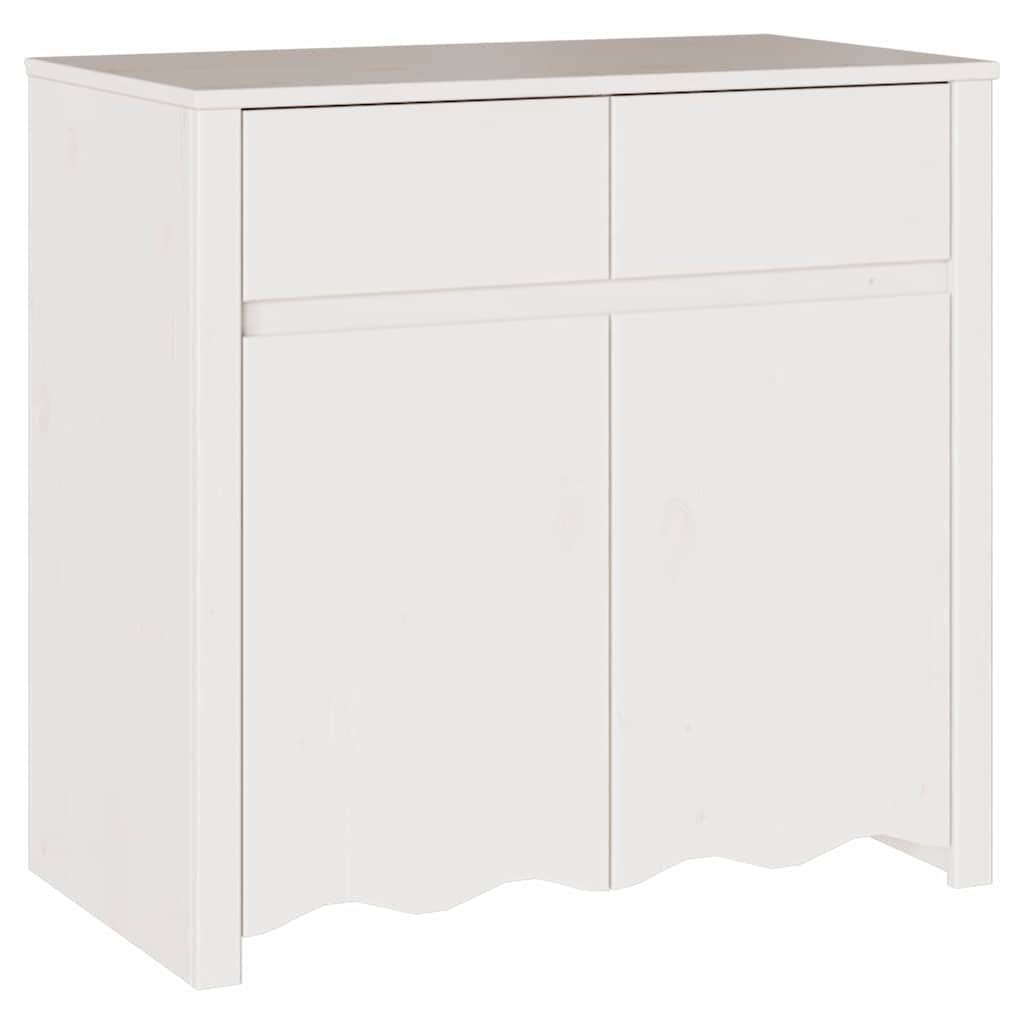 Buffet Drammen Blanc 79 x 43 x 75,5 cm Bois de pin massif - XIOS