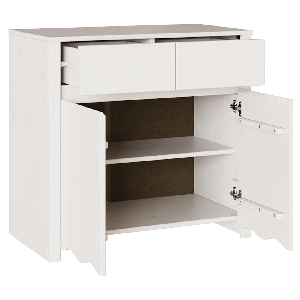Buffet Drammen Blanc 79 x 43 x 75,5 cm Bois de pin massif - XIOS