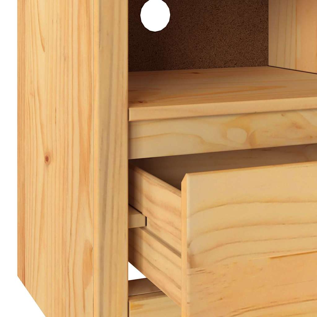 Meuble TV Drammen Chêne 99 x 43 x 55 cm Bois de pin massif - XIOS