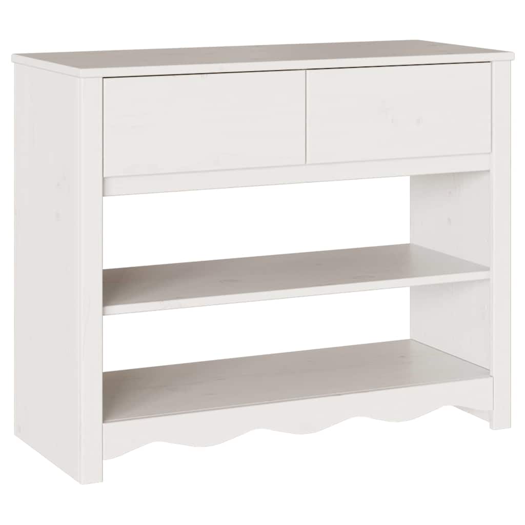 Table console avec tiroir Drammen Blanc 89.5 x 37 x 73 cm - XIOS