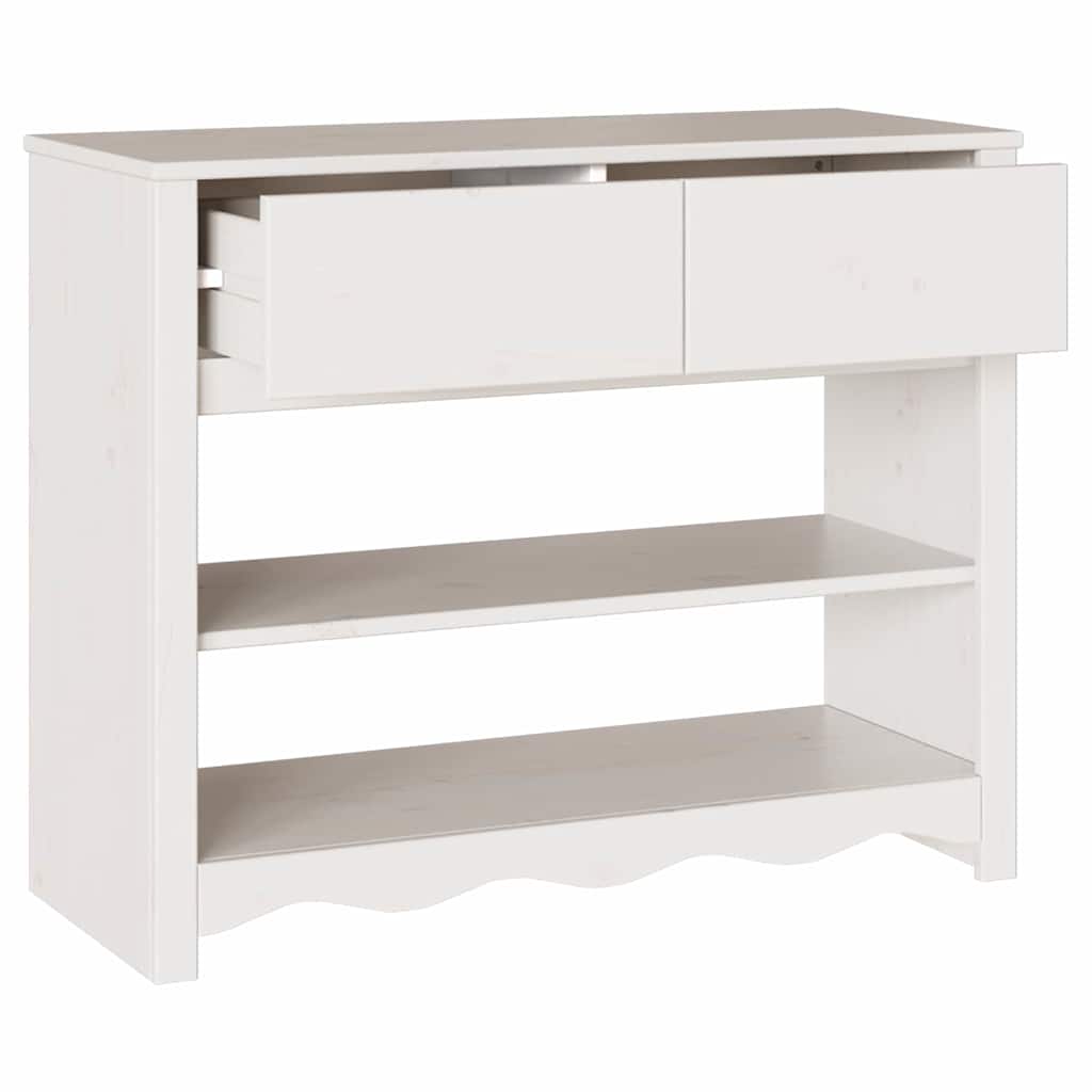 Table console avec tiroir Drammen Blanc 89.5 x 37 x 73 cm - XIOS