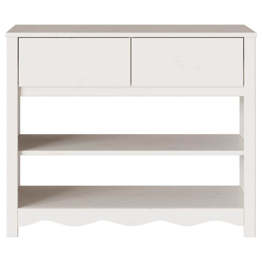 Table console avec tiroir Drammen Blanc 89.5 x 37 x 73 cm - XIOS