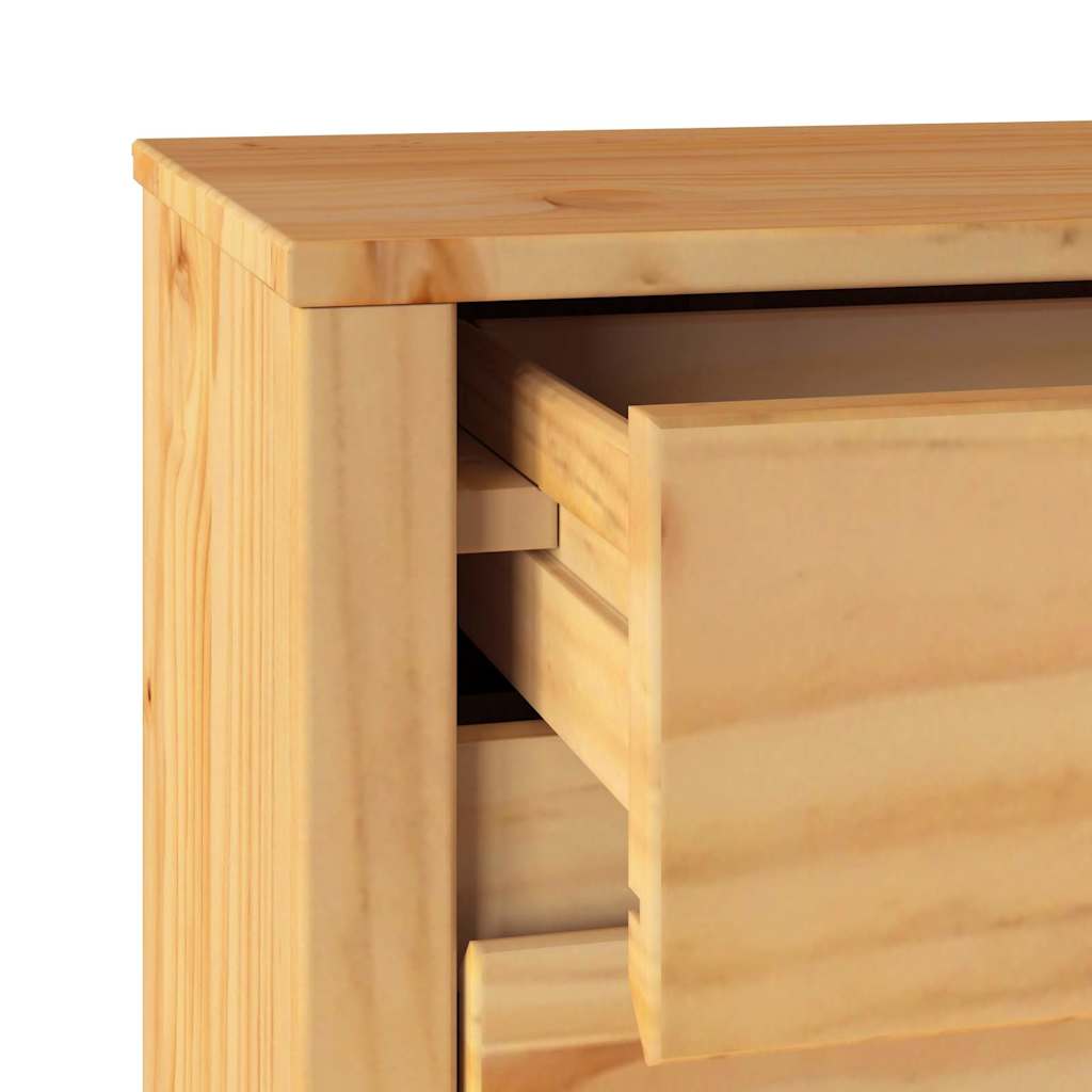 Table basse Drammen Chêne 45 x 35 x 56 cm Bois de pin massif - XIOS