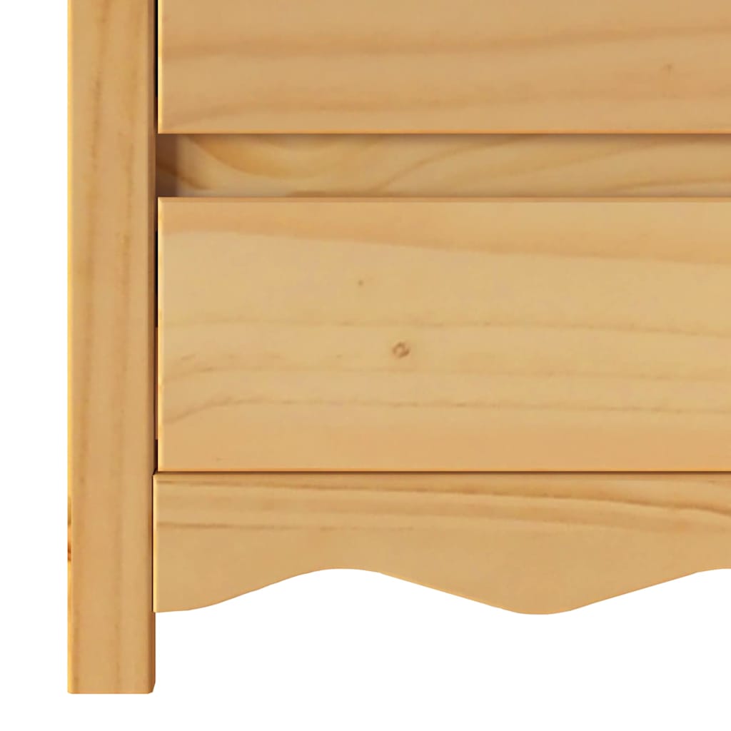 Table basse Drammen Chêne 45 x 35 x 56 cm Bois de pin massif - XIOS