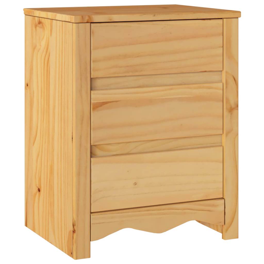 Table basse Drammen Chêne 45 x 35 x 56 cm Bois de pin massif - XIOS