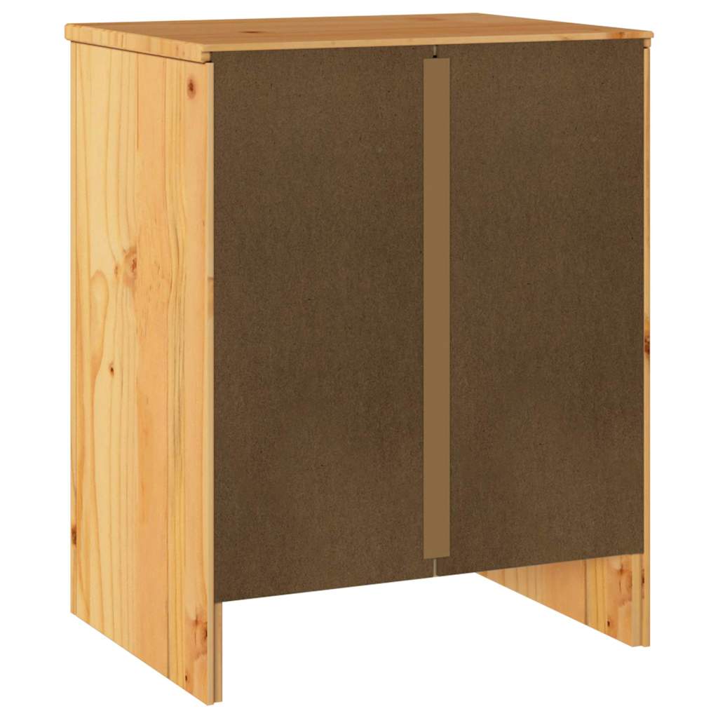 Table basse Drammen Chêne 45 x 35 x 56 cm Bois de pin massif - XIOS