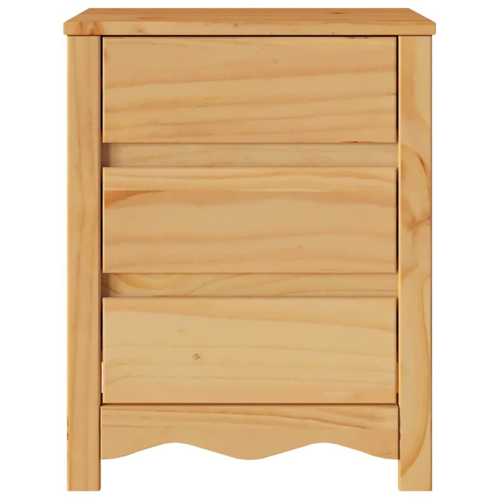 Table basse Drammen Chêne 45 x 35 x 56 cm Bois de pin massif - XIOS