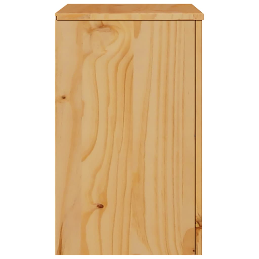 Table basse Drammen Chêne 45 x 35 x 56 cm Bois de pin massif - XIOS