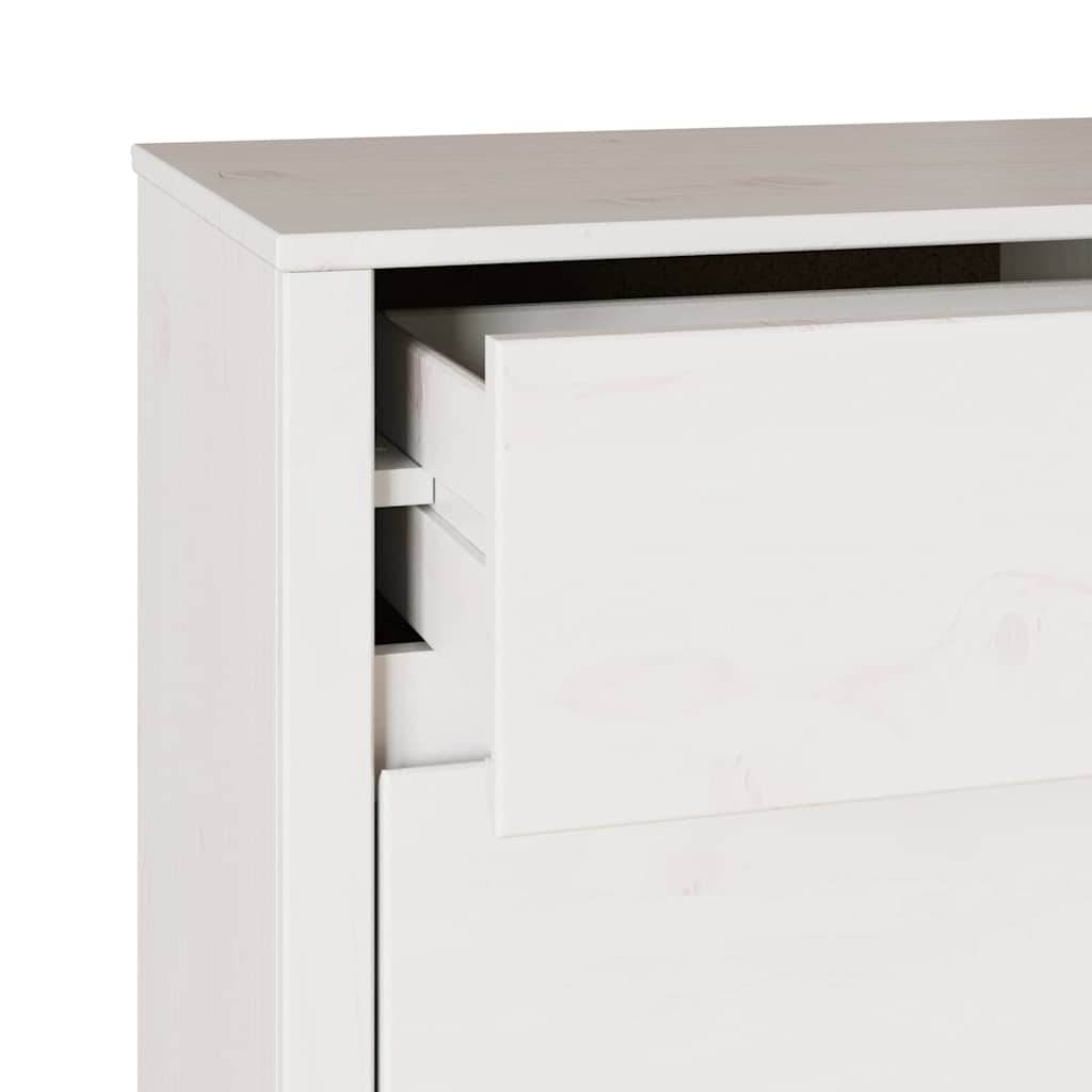 Commode Drammen Blanc 111 x 43 x 73,5 cm Bois de pin massif - XIOS