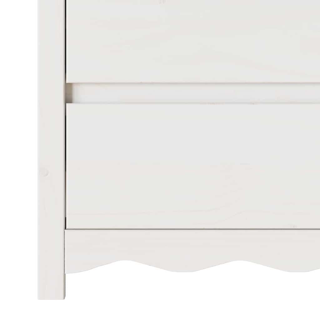Commode Drammen Blanc 111 x 43 x 73,5 cm Bois de pin massif - XIOS