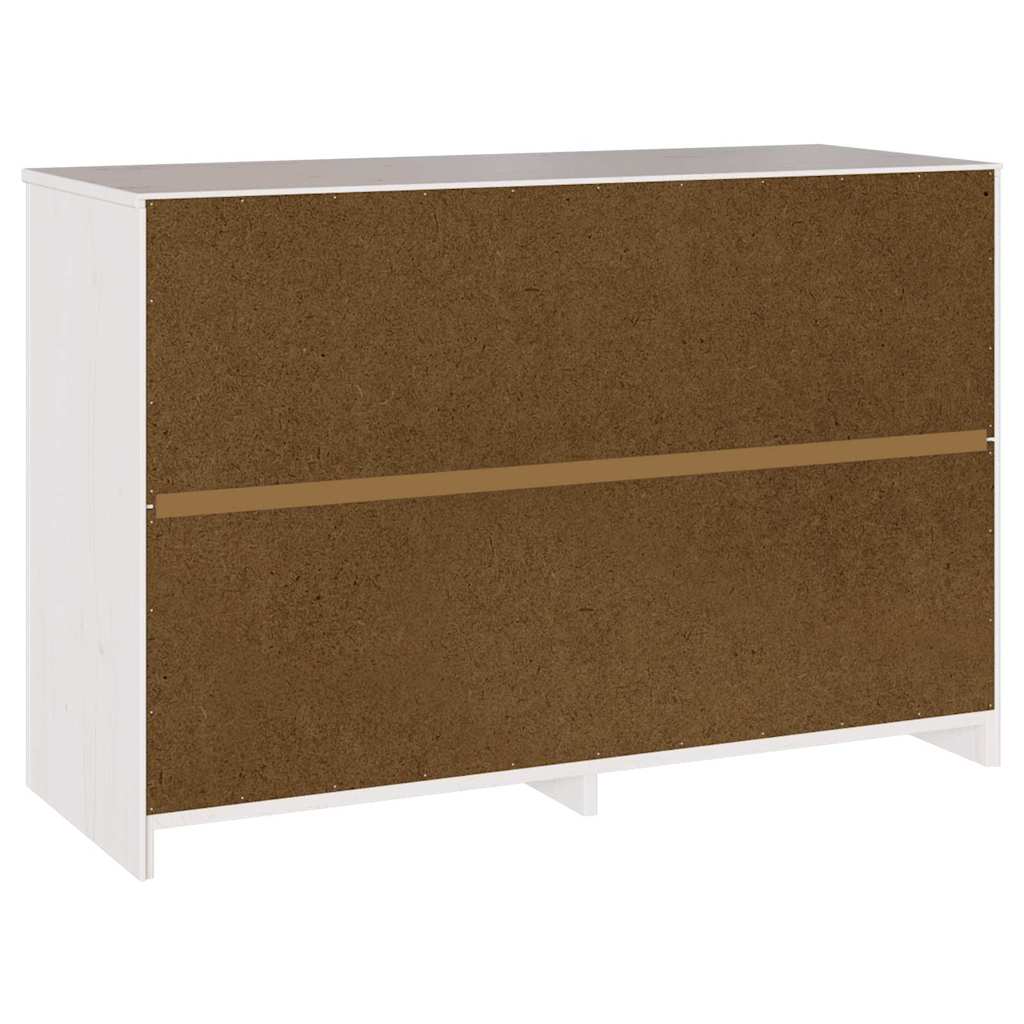Commode Drammen Blanc 111 x 43 x 73,5 cm Bois de pin massif - XIOS