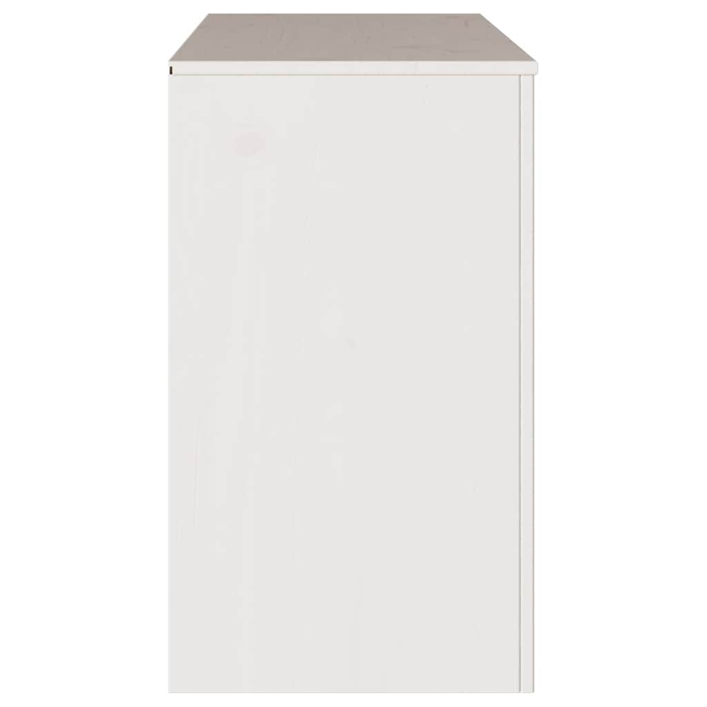 Commode Drammen Blanc 111 x 43 x 73,5 cm Bois de pin massif - XIOS