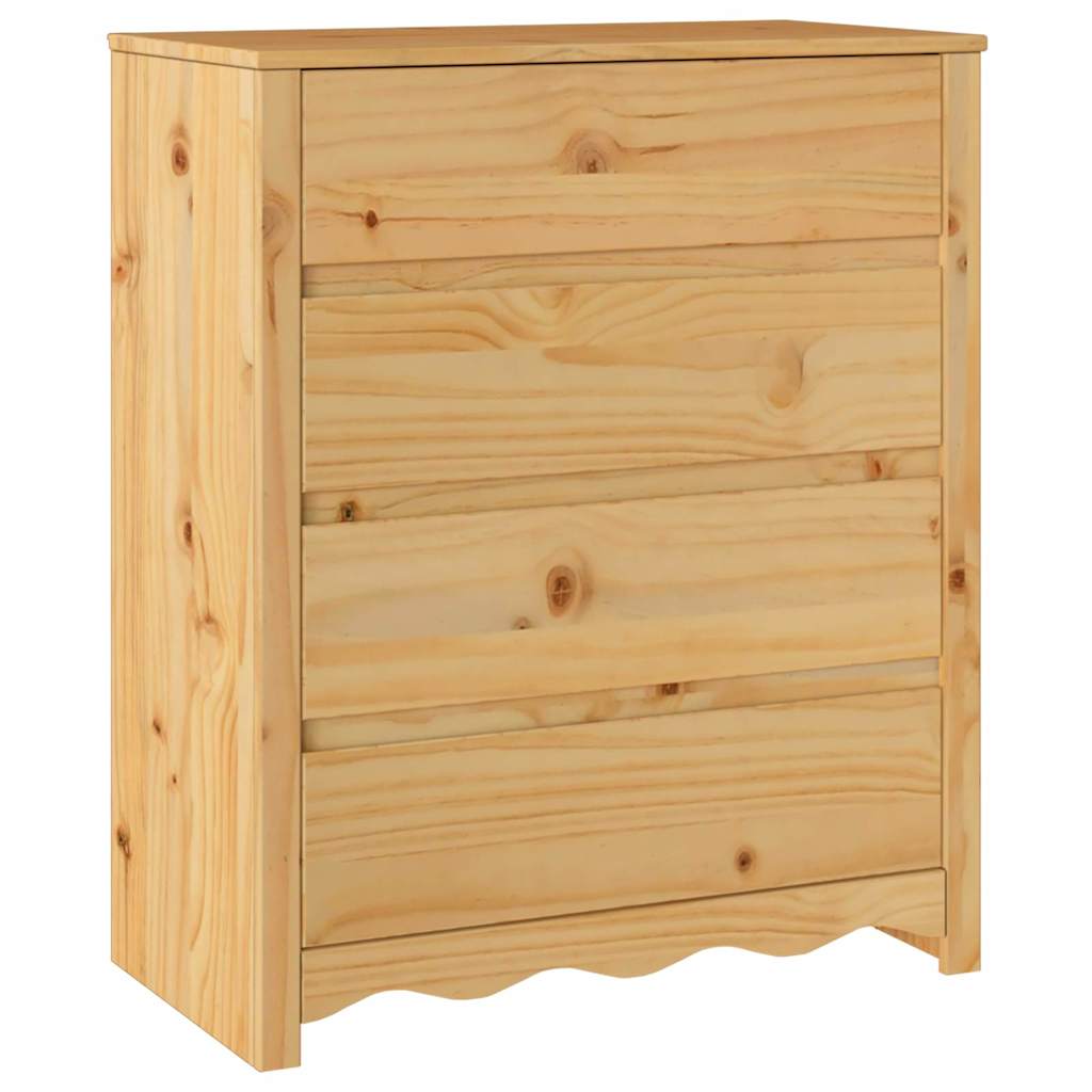 Commode Drammen Chêne 76,5 x 40 x 91 cm Bois de pin massif - XIOS
