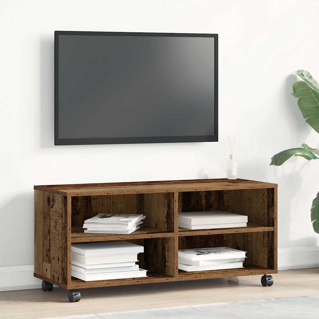 Meuble TV 90 x 35 x 40,5 cm Marron Bois d'ingénierie - XIOS